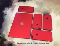 Decal Táo đỏ nhôm mịn cho iPhone,iPad