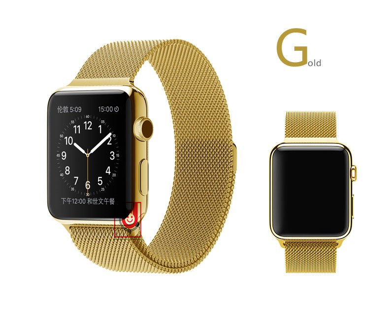 Dây đeo Apple Watch kim loại không rỉ Luxury Milan - 3